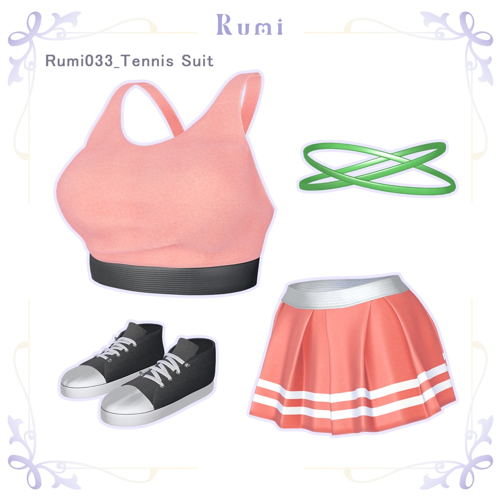 💥BLACKFRIDAY💥【60%% SALE】 【PB】【7アバター対応】 Tennis Suit 【VRChat想定】