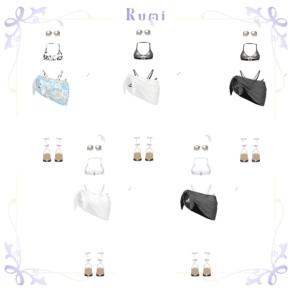 💥BLACKFRIDAY💥【40%% SALE】 【PB】【5アバター対応】 Bikini CoverUP 【VRChat想定】