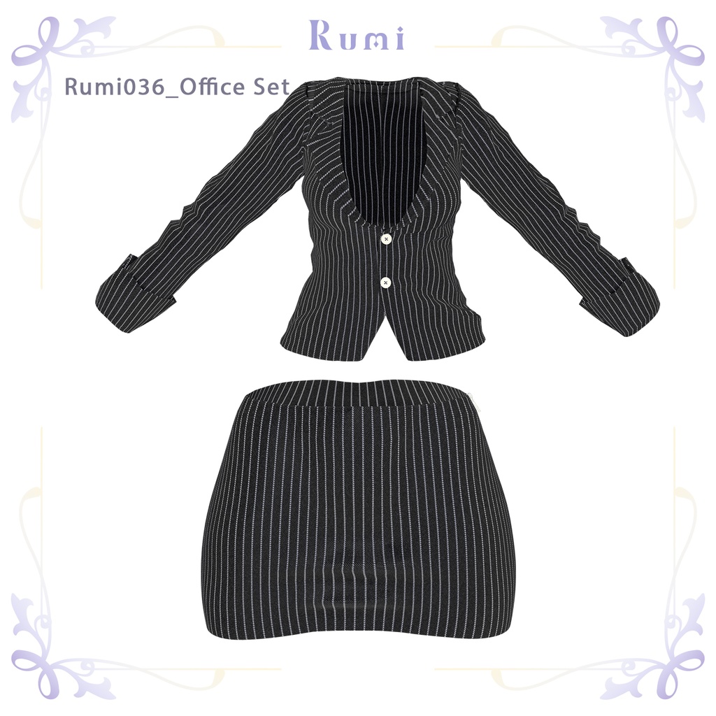 💥BLACKFRIDAY💥【70%% SALE】 【PB】【 7アバター対応】 Rumi036_Office set 【VRChat想定】