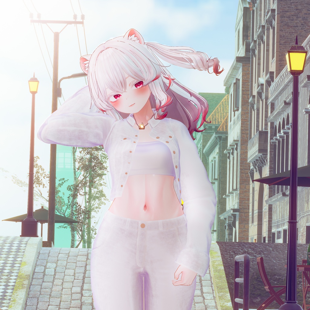 【PB】【10アバター対応】 Denim Jacket 【VRChat想定】