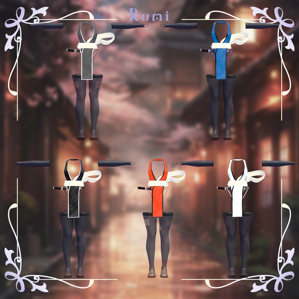 💥BLACKFRIDAY💥【40%% SALE】 【PB】【4アバター対応】 Kunoichi 【VRChat想定】