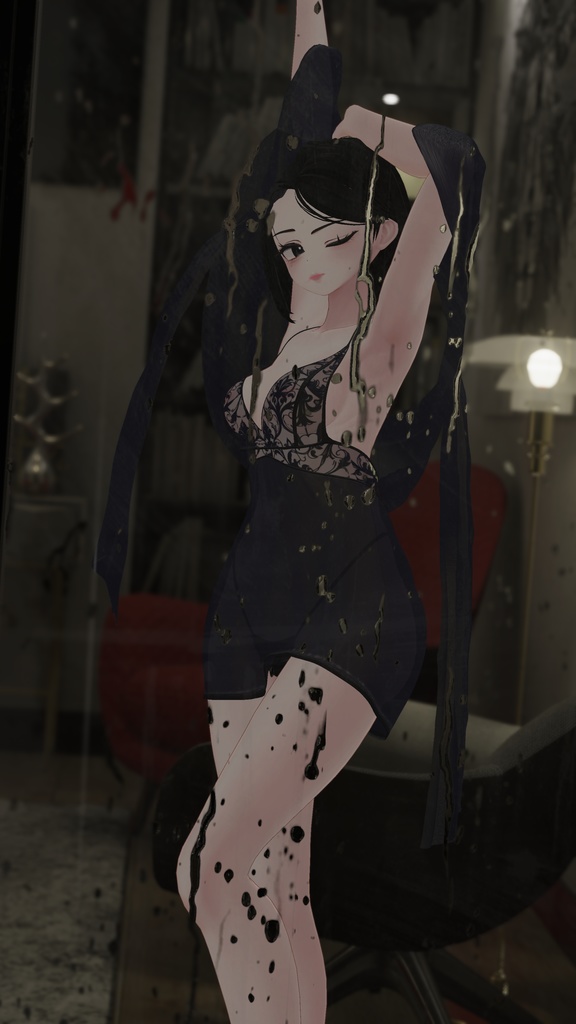 💥BLACKFRIDAY💥【40%% SALE】 【PB】【9アバター対応】 Silk Slip 【VRChat想定】