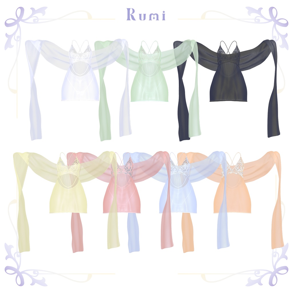 💥BLACKFRIDAY💥【40%% SALE】 【PB】【9アバター対応】 Silk Slip 【VRChat想定】