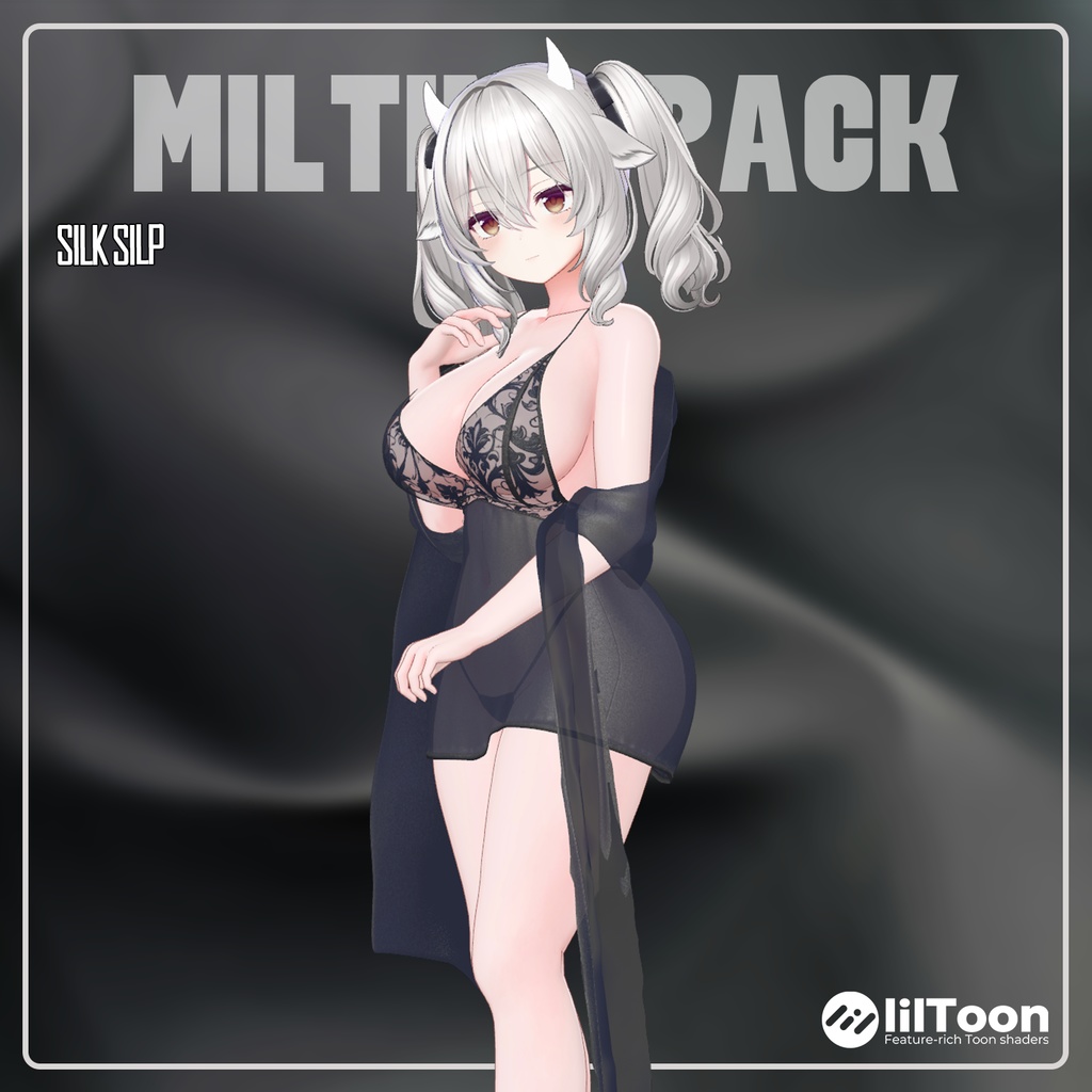 💥BLACKFRIDAY💥【40%% SALE】 【PB】【9アバター対応】 Silk Slip 【VRChat想定】