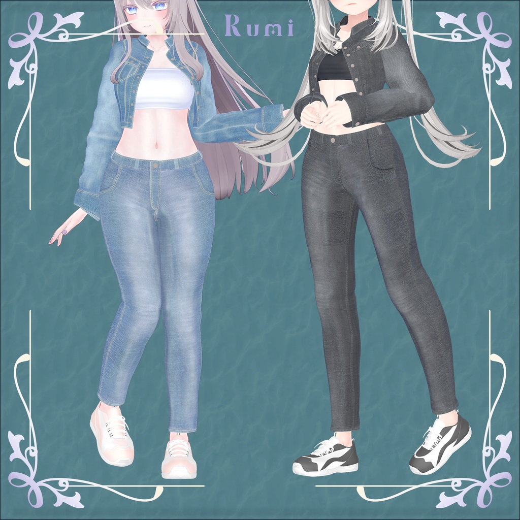 【PB】【12アバター対応】 Running Shoes 【VRChat想定】