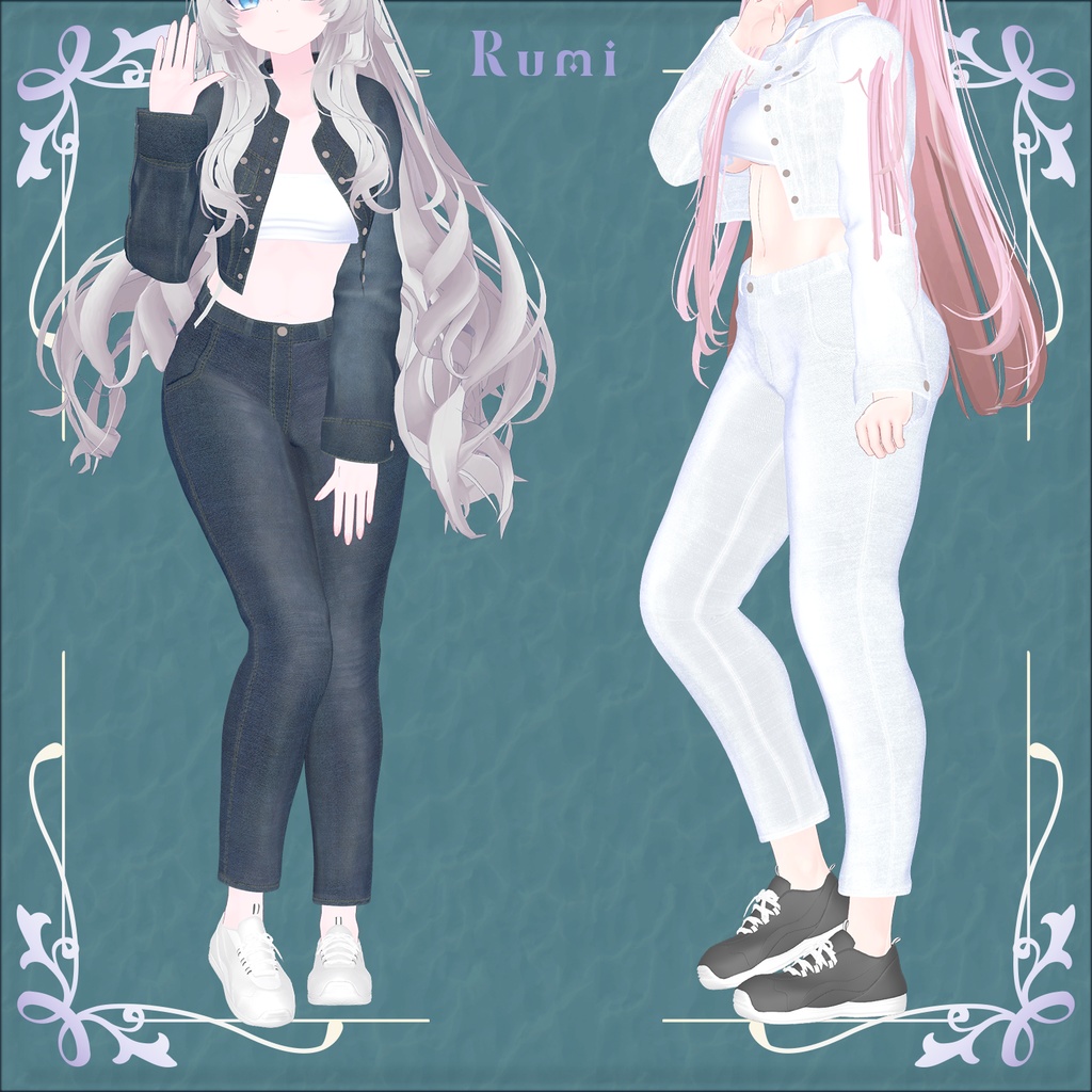 【PB】【12アバター対応】 Running Shoes 【VRChat想定】