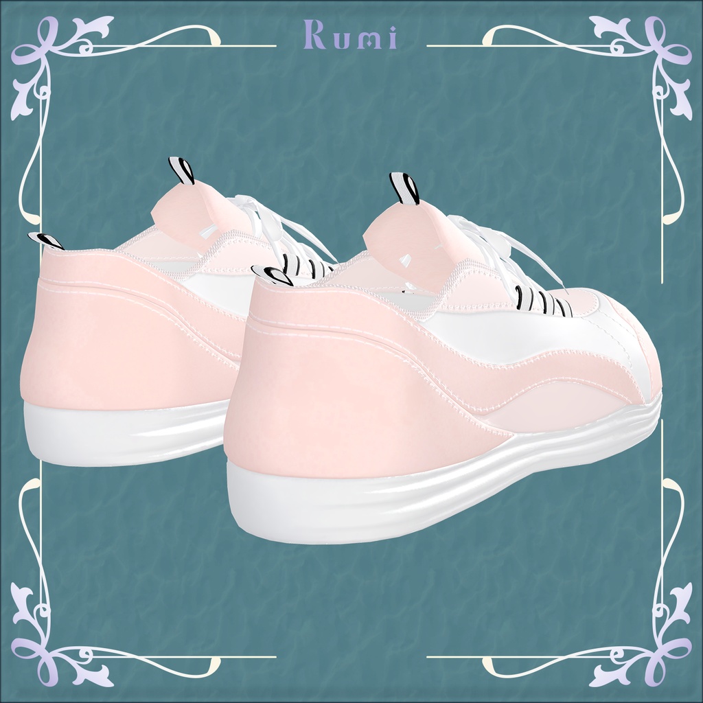 【PB】【12アバター対応】 Running Shoes 【VRChat想定】