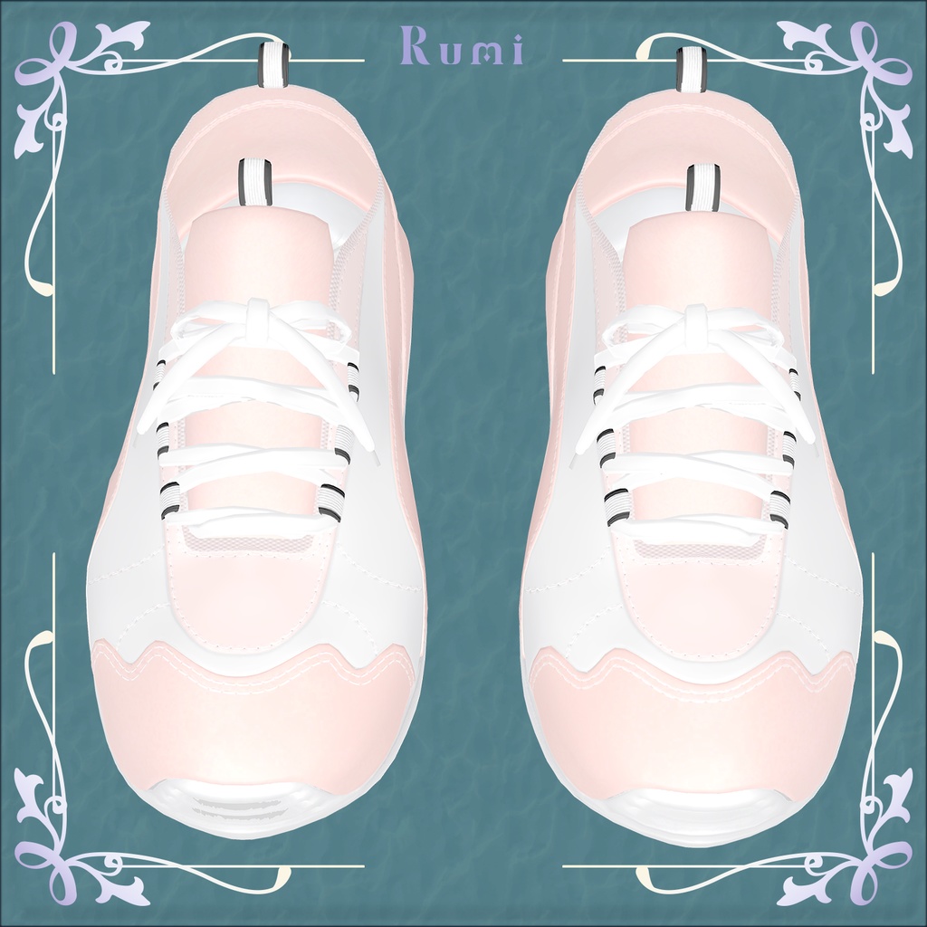 【PB】【12アバター対応】 Running Shoes 【VRChat想定】