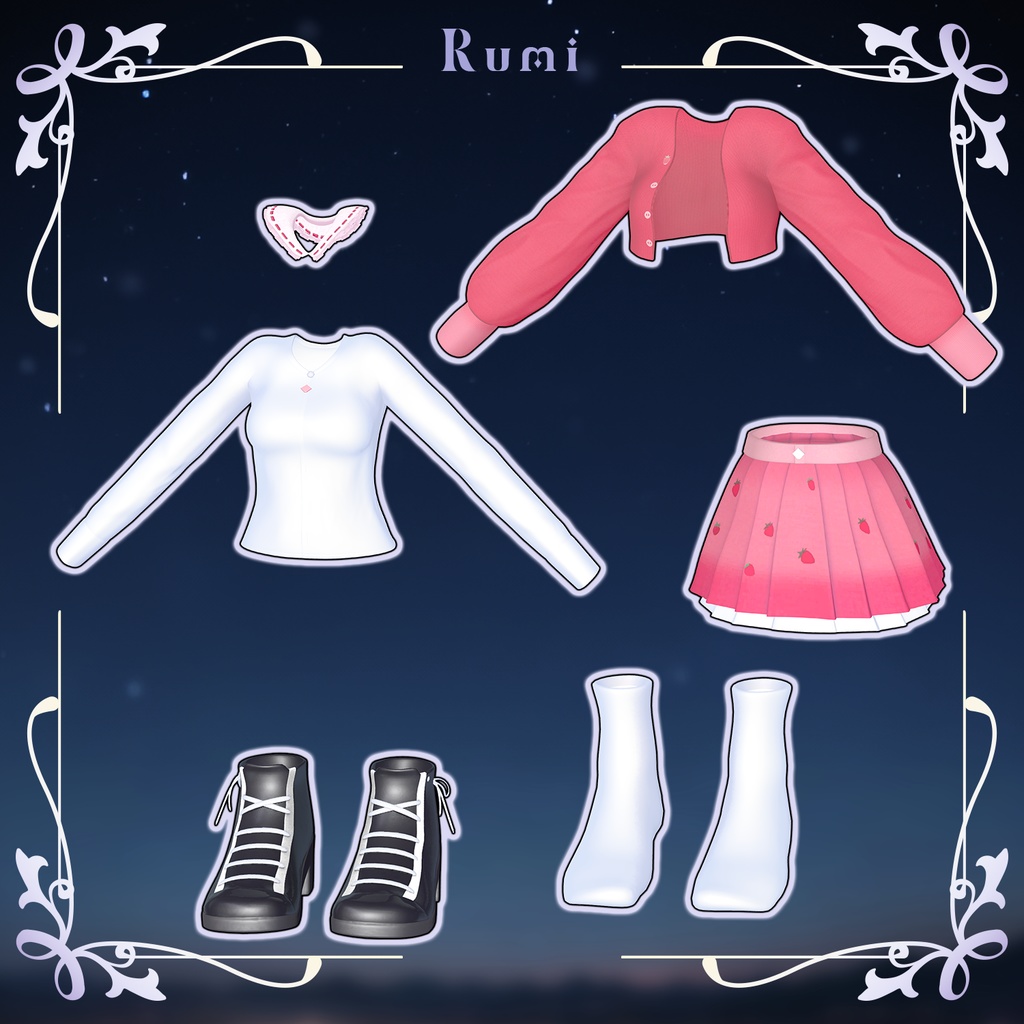 【PB】【2アバター対応】 STberry 【VRChat想定】