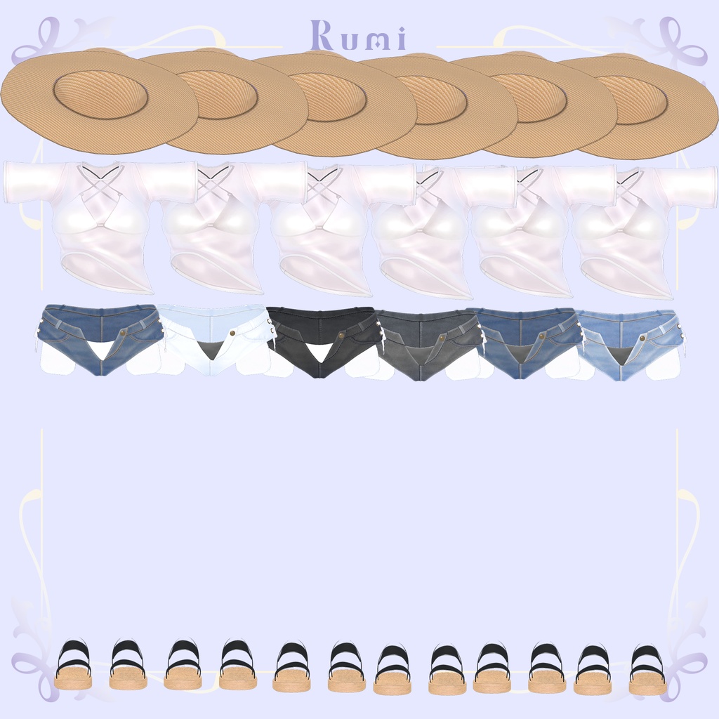 💥BLACKFRIDAY💥【50%% SALE】 【PB】【5アバター対応】 Wet T-Shirt 【VRChat想定】