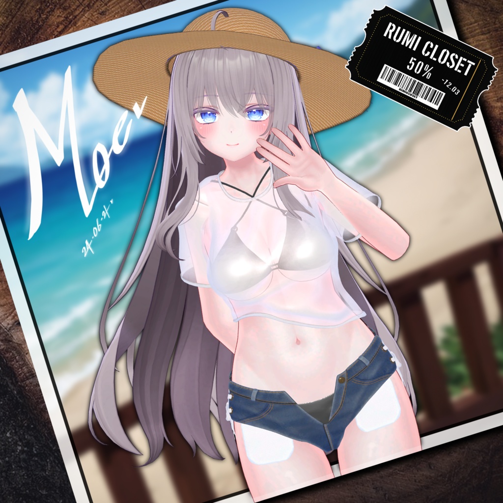 💥BLACKFRIDAY💥【50%% SALE】 【PB】【5アバター対応】 Wet T-Shirt 【VRChat想定】