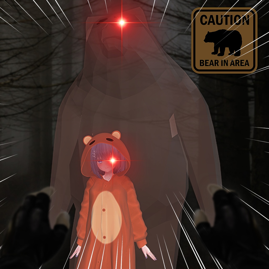 【PB】【4アバター対応】 Bear Pajama 【VRChat想定】