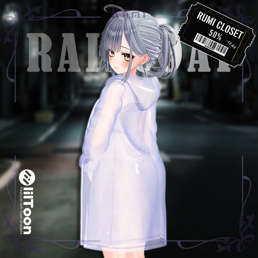 💥BLACKFRIDAY💥【50%% SALE】 【PB】【4アバター対応】 Raincoat 【VRChat想定】