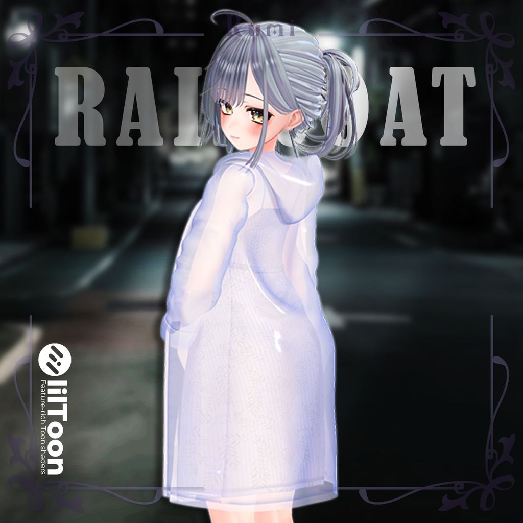 【PB】【4アバター対応】 Raincoat 【VRChat想定】