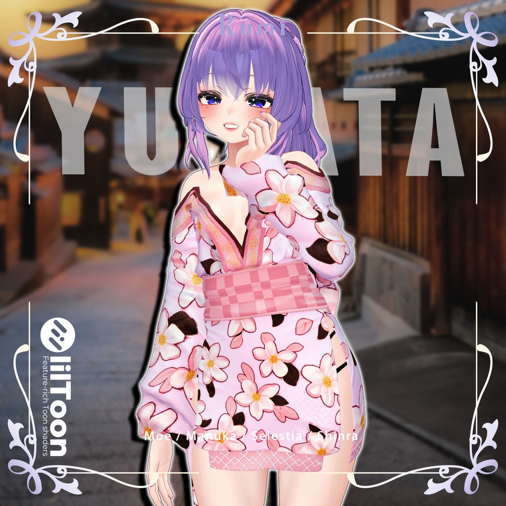 【PB】【4アバター対応】 YUKATA 【VRChat想定】