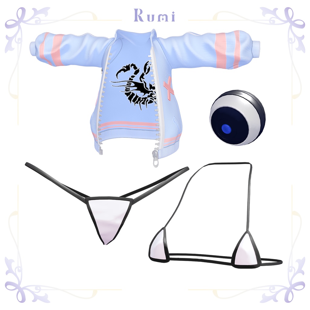 【PB】【4アバター対応】 Hologram Hood 【VRChat想定】