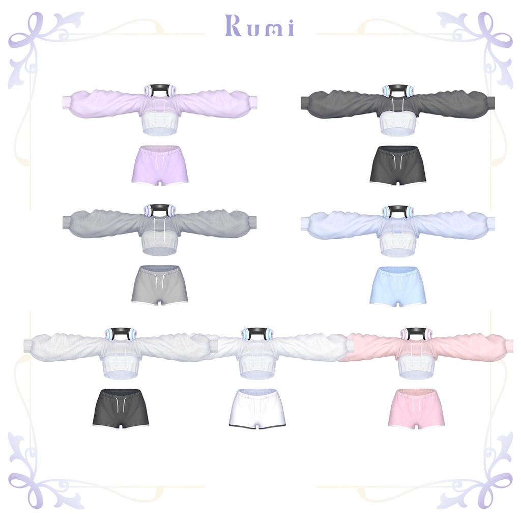 【PB】【12アバター対】 DOLPHIN SHORTS 【VRChat想定】