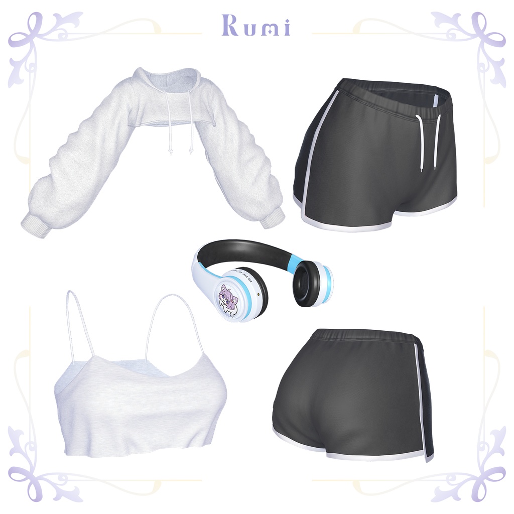 【PB】【12アバター対】 DOLPHIN SHORTS 【VRChat想定】