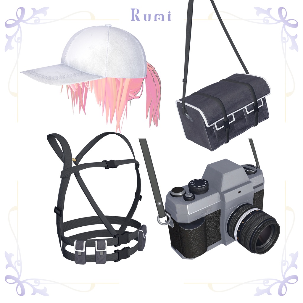 【PB】【4アバター対応】 PONYTAIL BIKINI 【VRChat想定】