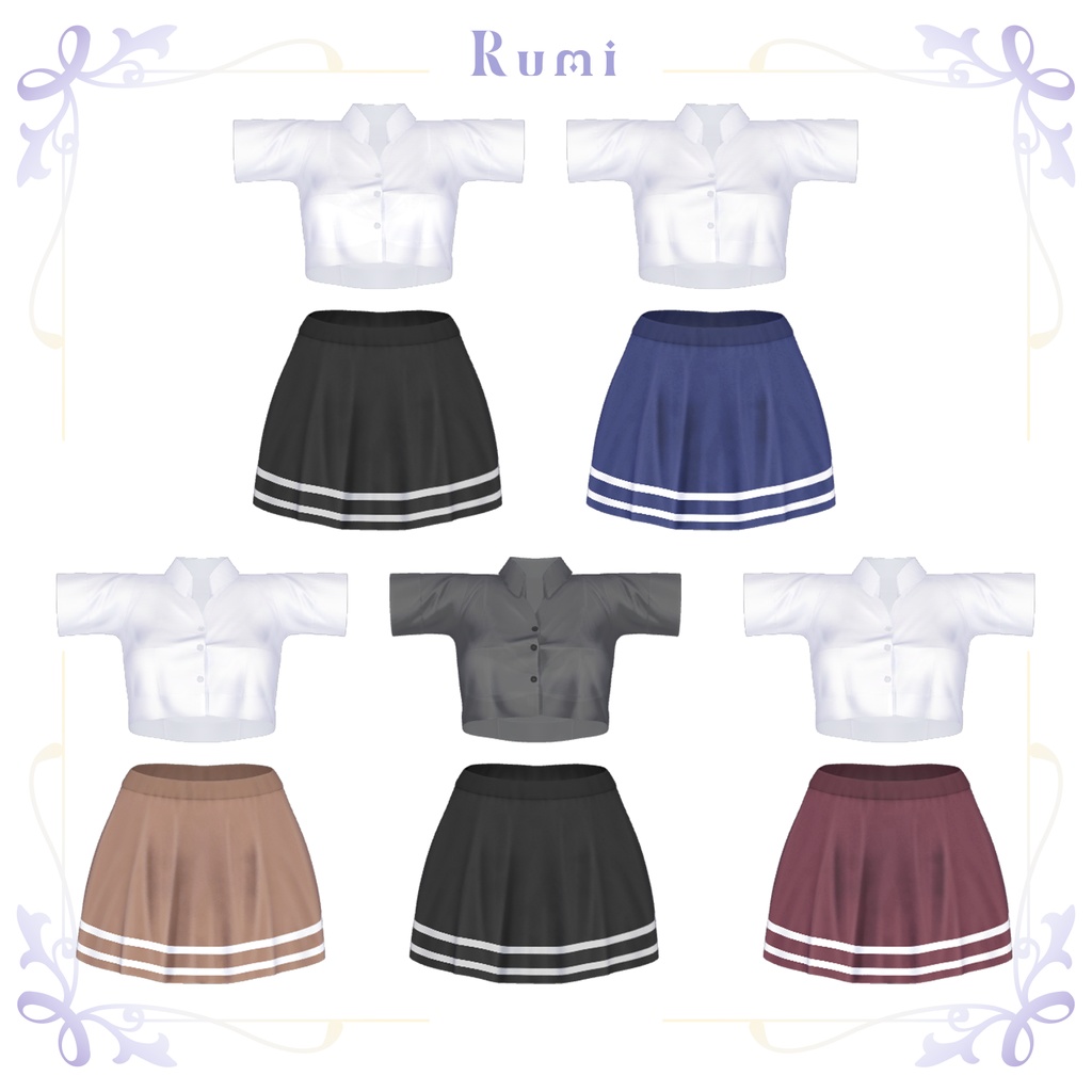💥BLACKFRIDAY💥【50%% SALE】 【PB】【8アバター対応】 SAILOR UNIFORM 【VRChat想定】