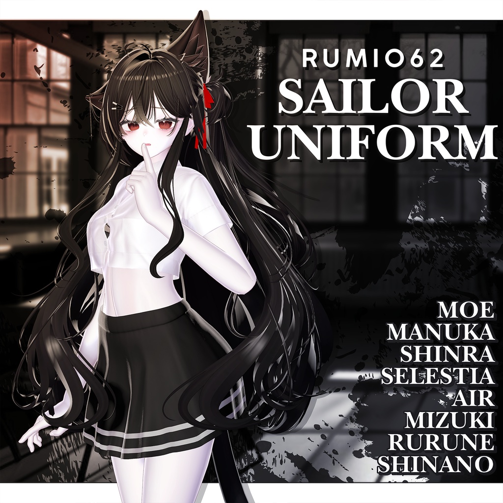 💥BLACKFRIDAY💥【50%% SALE】 【PB】【8アバター対応】 SAILOR UNIFORM 【VRChat想定】