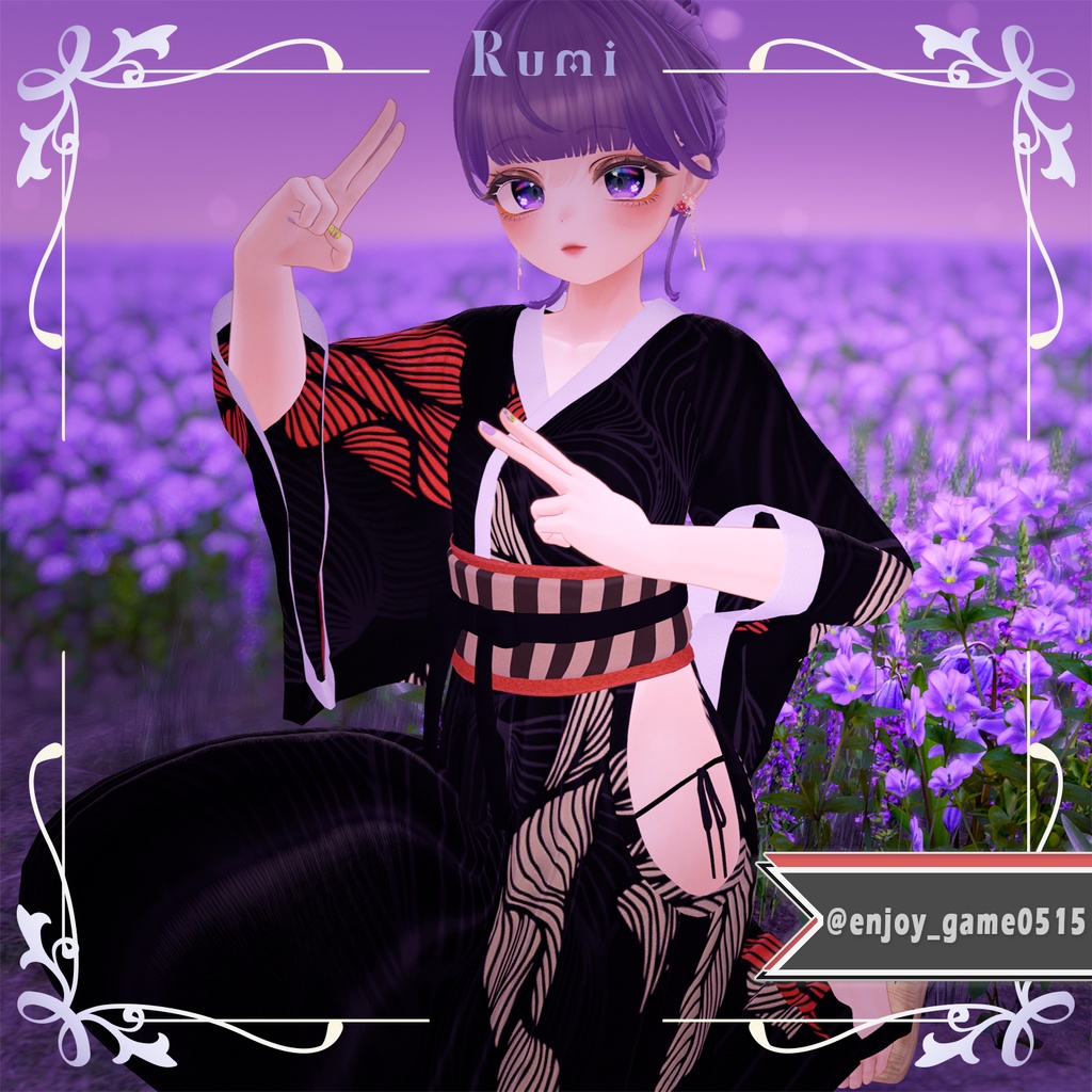 【PB】【4アバター対応】 KIMONO 【VRChat想定】