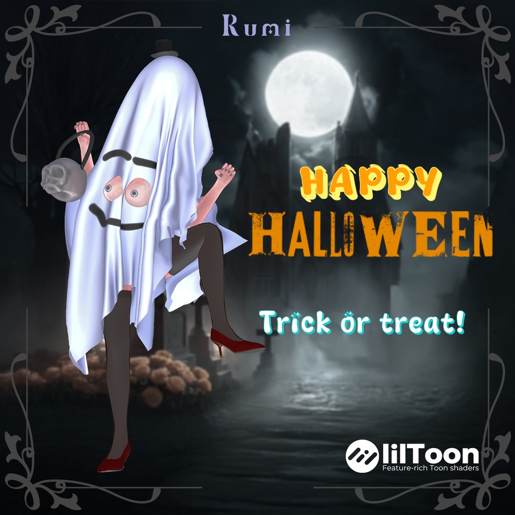 💥BLACKFRIDAY💥【50%% SALE】 【PB】【7アバター対応】 Ghost 【VRChat想定】