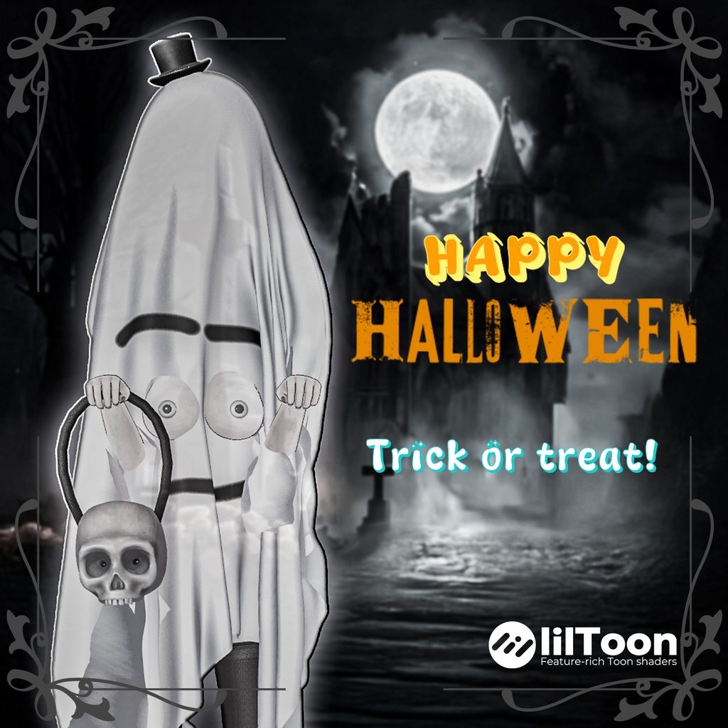 💥BLACKFRIDAY💥【50%% SALE】 【PB】【7アバター対応】 Ghost 【VRChat想定】