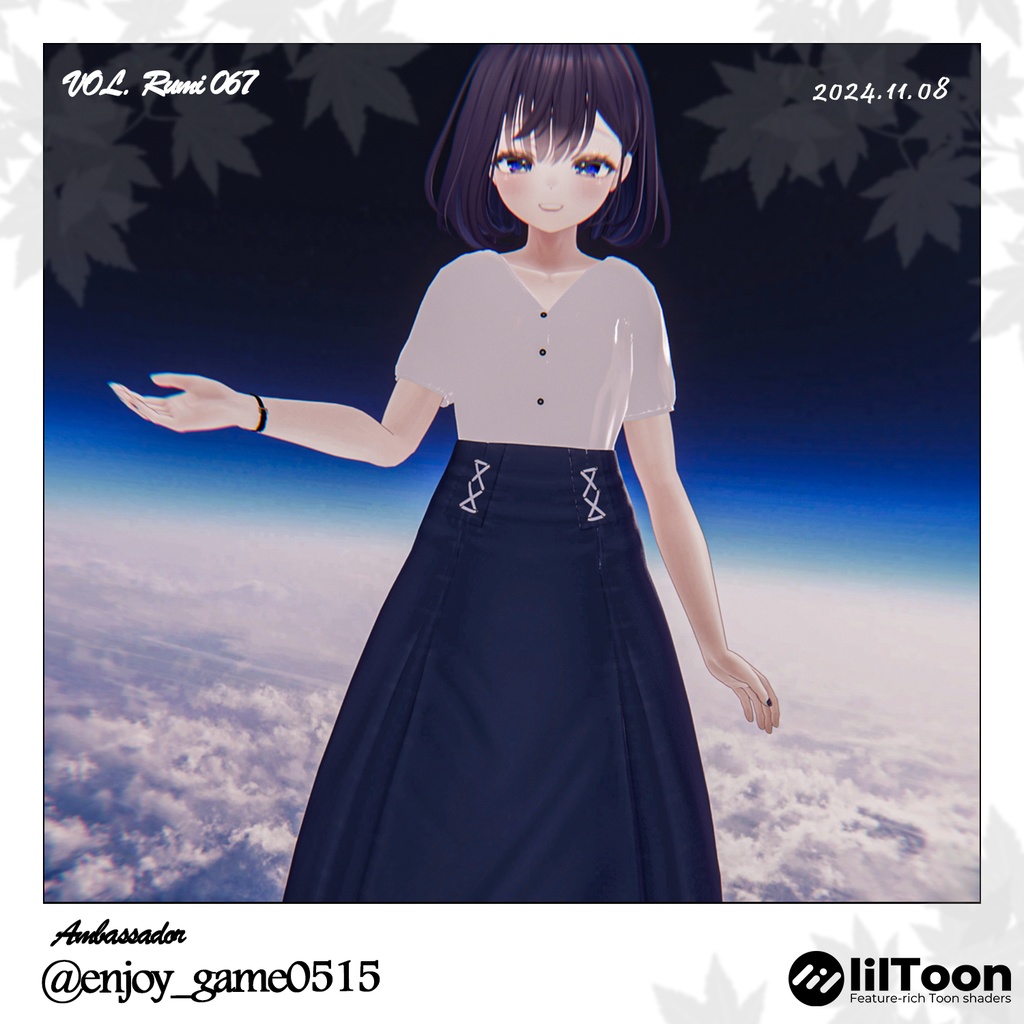 【PB】【4アバター対応】 LONG SKIRT DAILY 【VRChat想定】