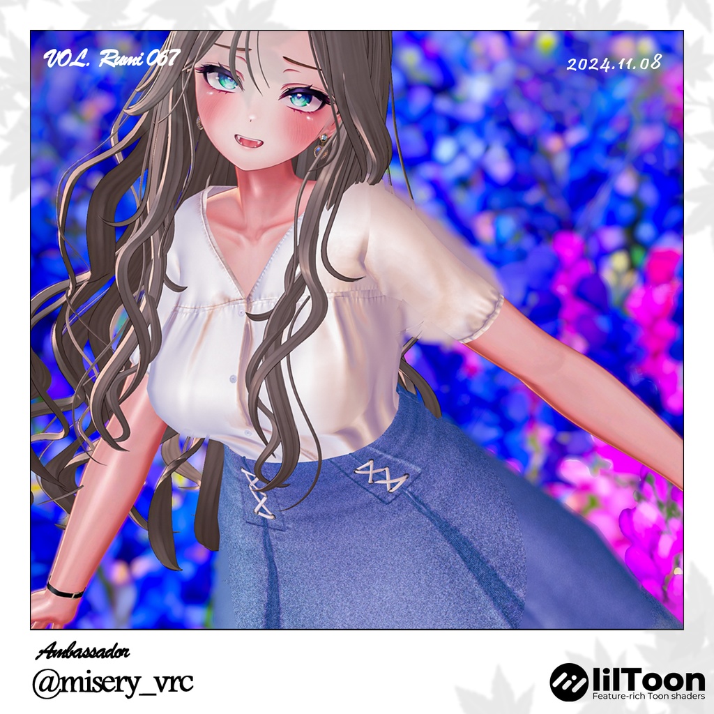 【PB】【4アバター対応】 LONG SKIRT DAILY 【VRChat想定】