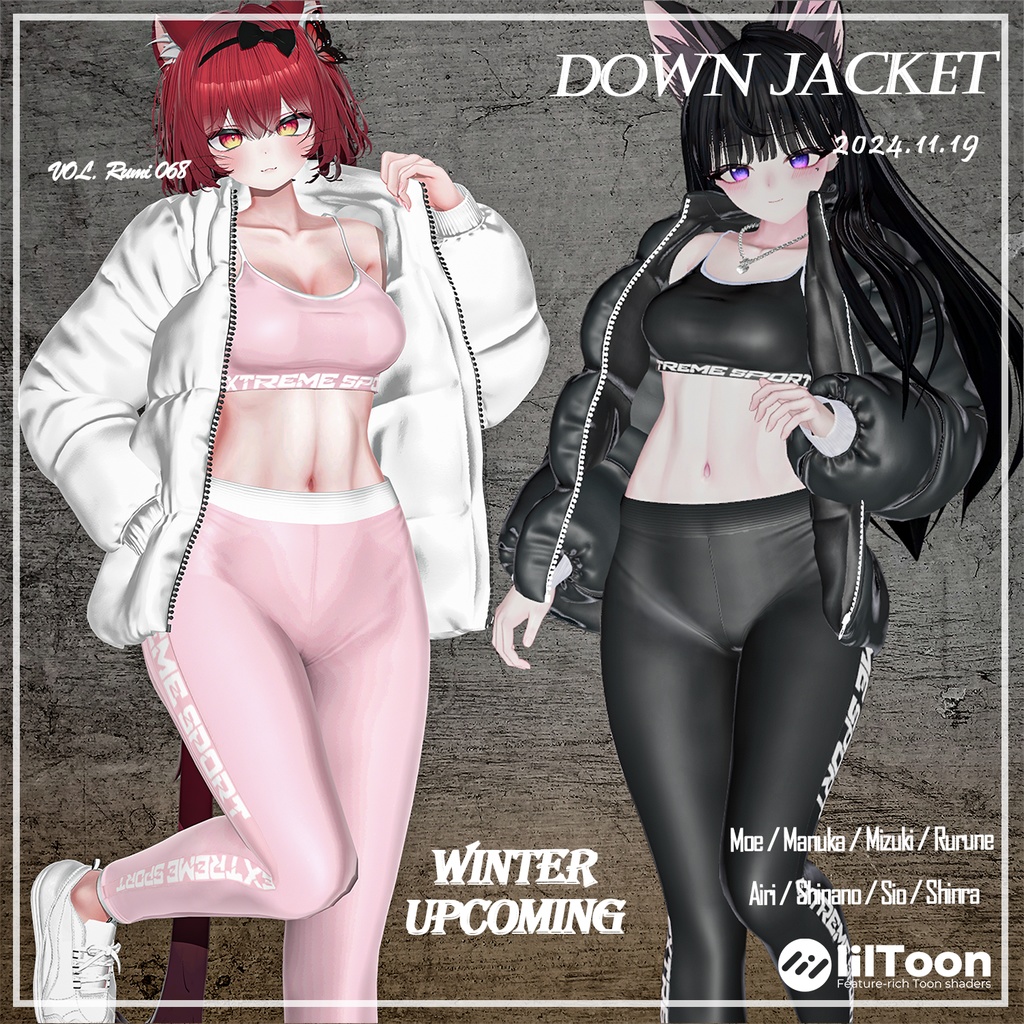 【PB】【9アバター対応】 DownJacket 【VRChat想定】
