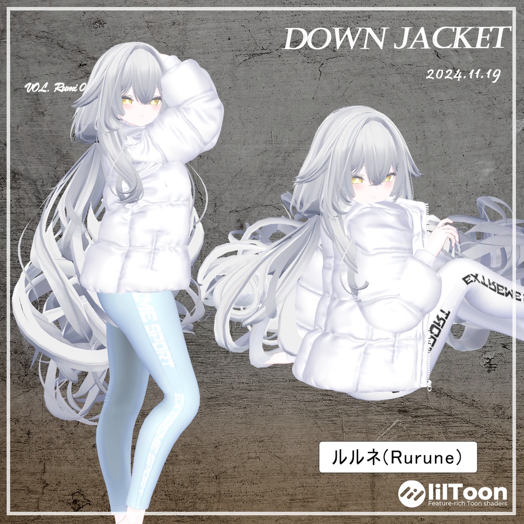 【PB】【9アバター対応】 DownJacket 【VRChat想定】