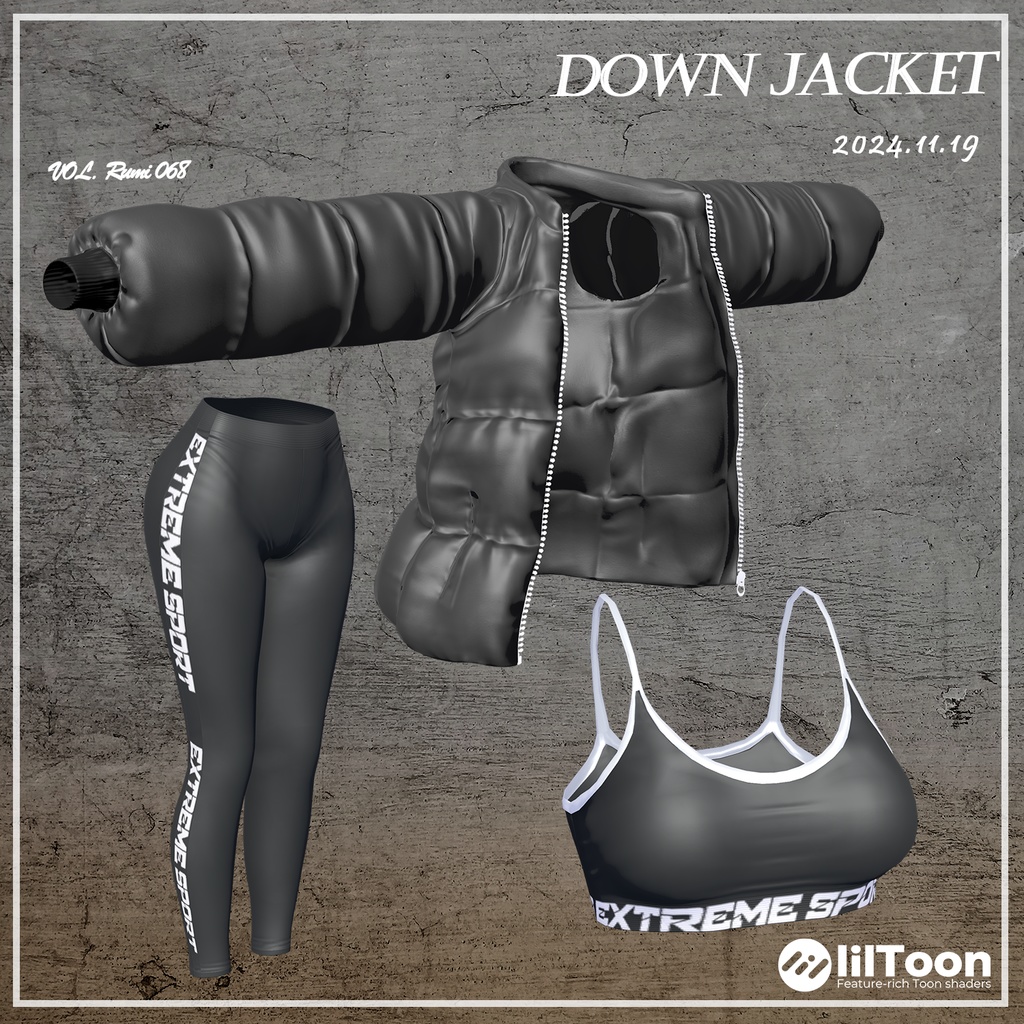 【PB】【9アバター対応】 DownJacket 【VRChat想定】