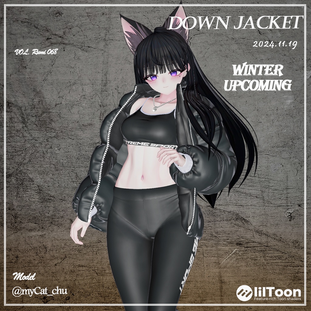 【PB】【9アバター対応】 DownJacket 【VRChat想定】