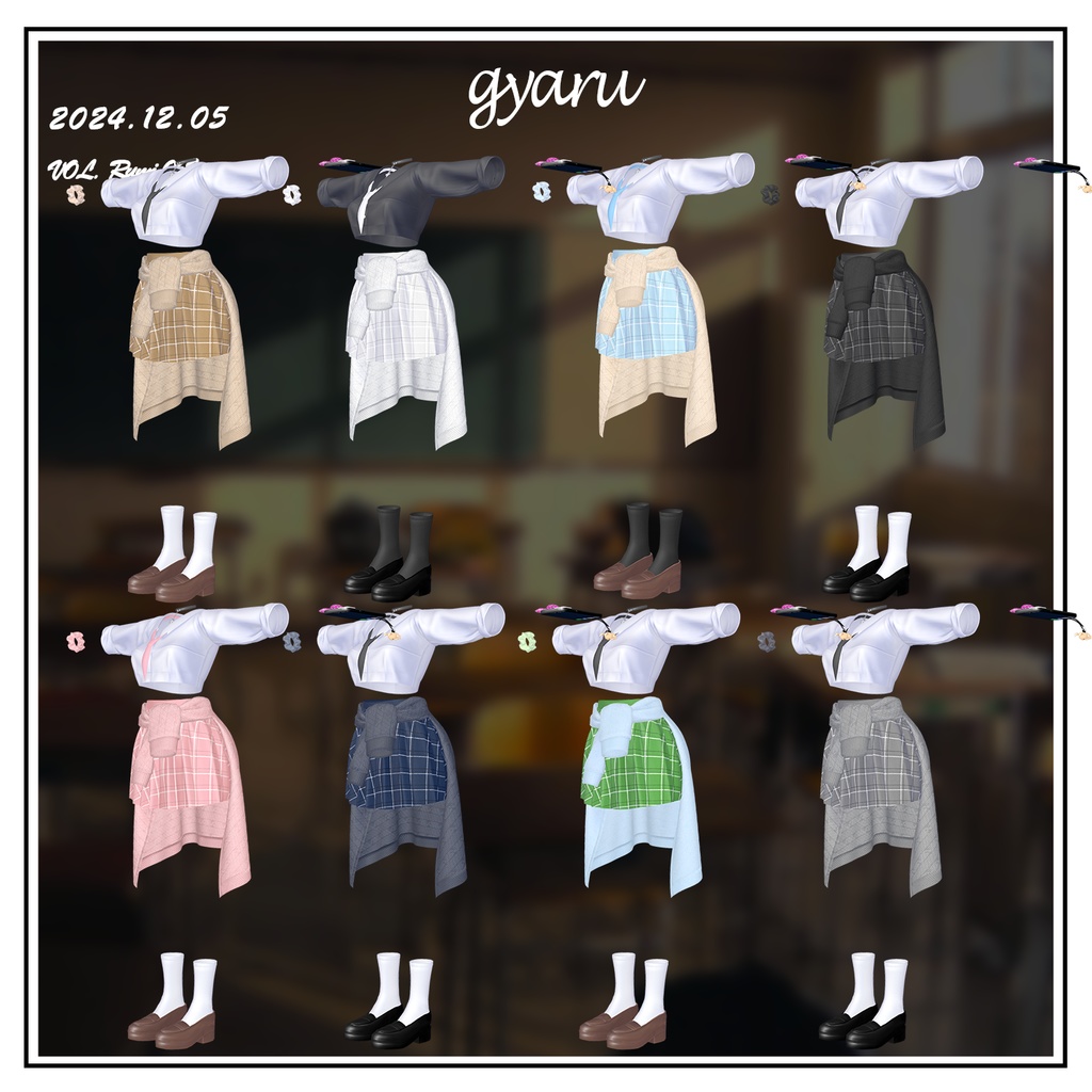 【PB】【10アバター対応】 GYARU 【VRChat想定】