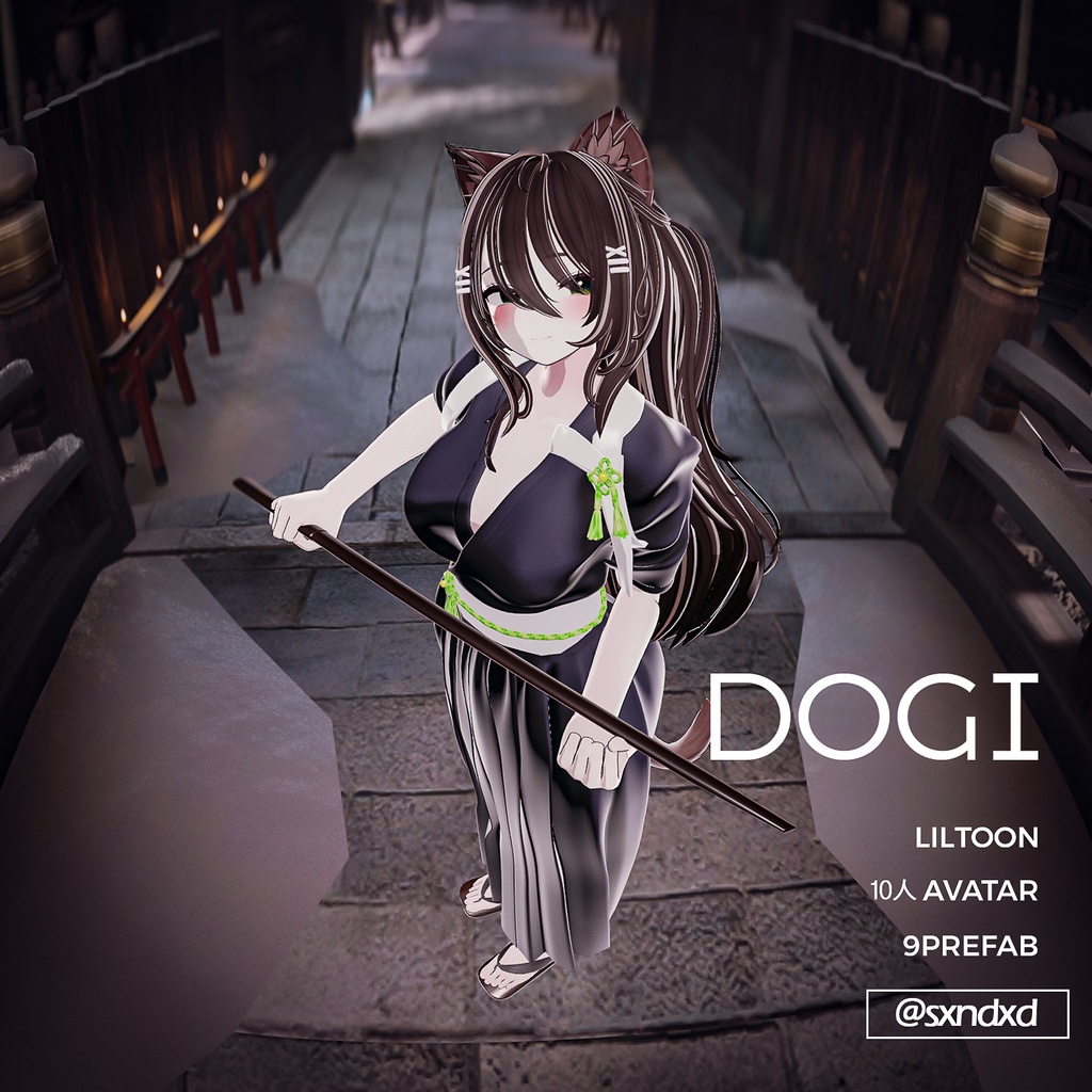 【PB】【10アバター対応】 DOGI(道着) 【VRChat想定】