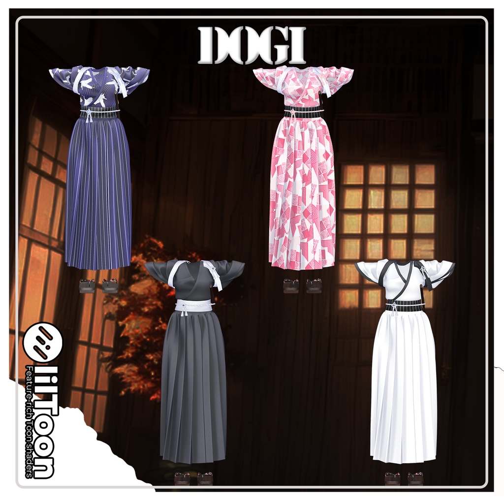 【PB】【10アバター対応】 DOGI(道着) 【VRChat想定】