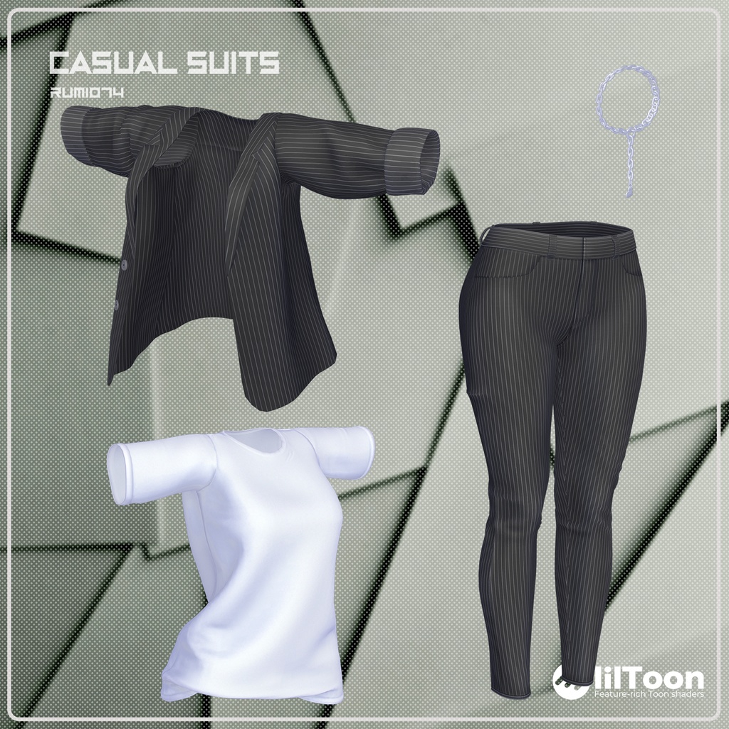 【PB】【9アバター対応】 CASUAL SUITS 【VRChat想定】