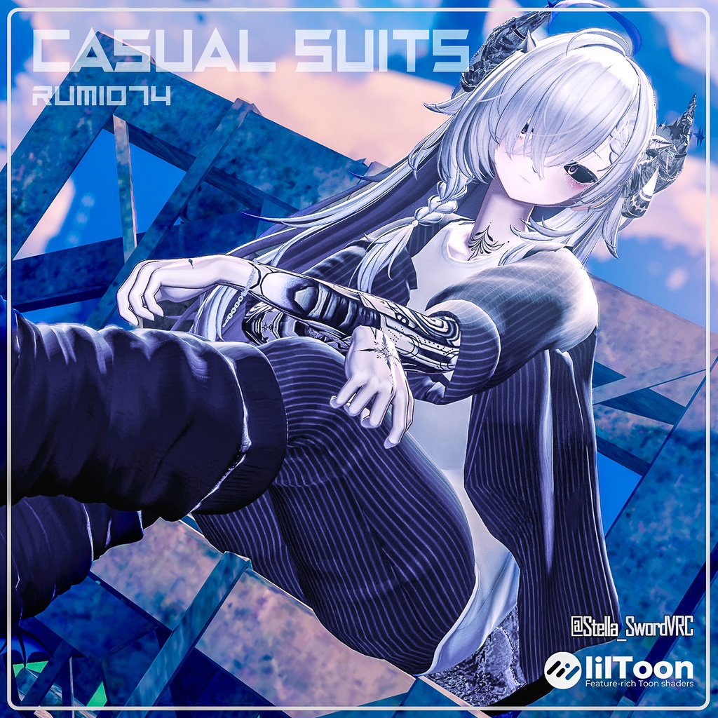 【PB】【9アバター対応】 CASUAL SUITS 【VRChat想定】