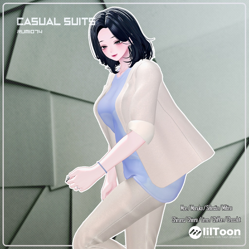 【PB】【9アバター対応】 CASUAL SUITS 【VRChat想定】