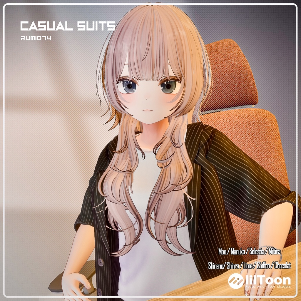 【PB】【9アバター対応】 CASUAL SUITS 【VRChat想定】