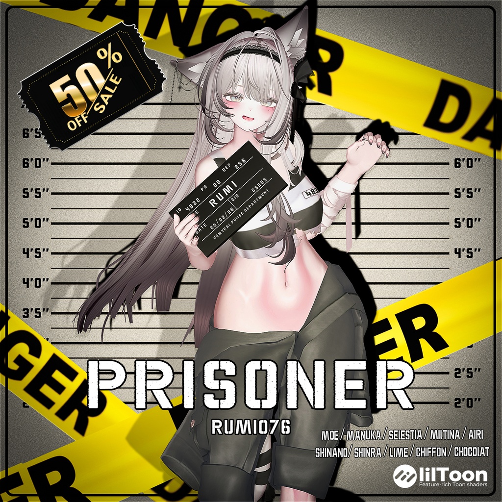 【PB】【10アバター対応】 PRISONER 【VRChat想定】