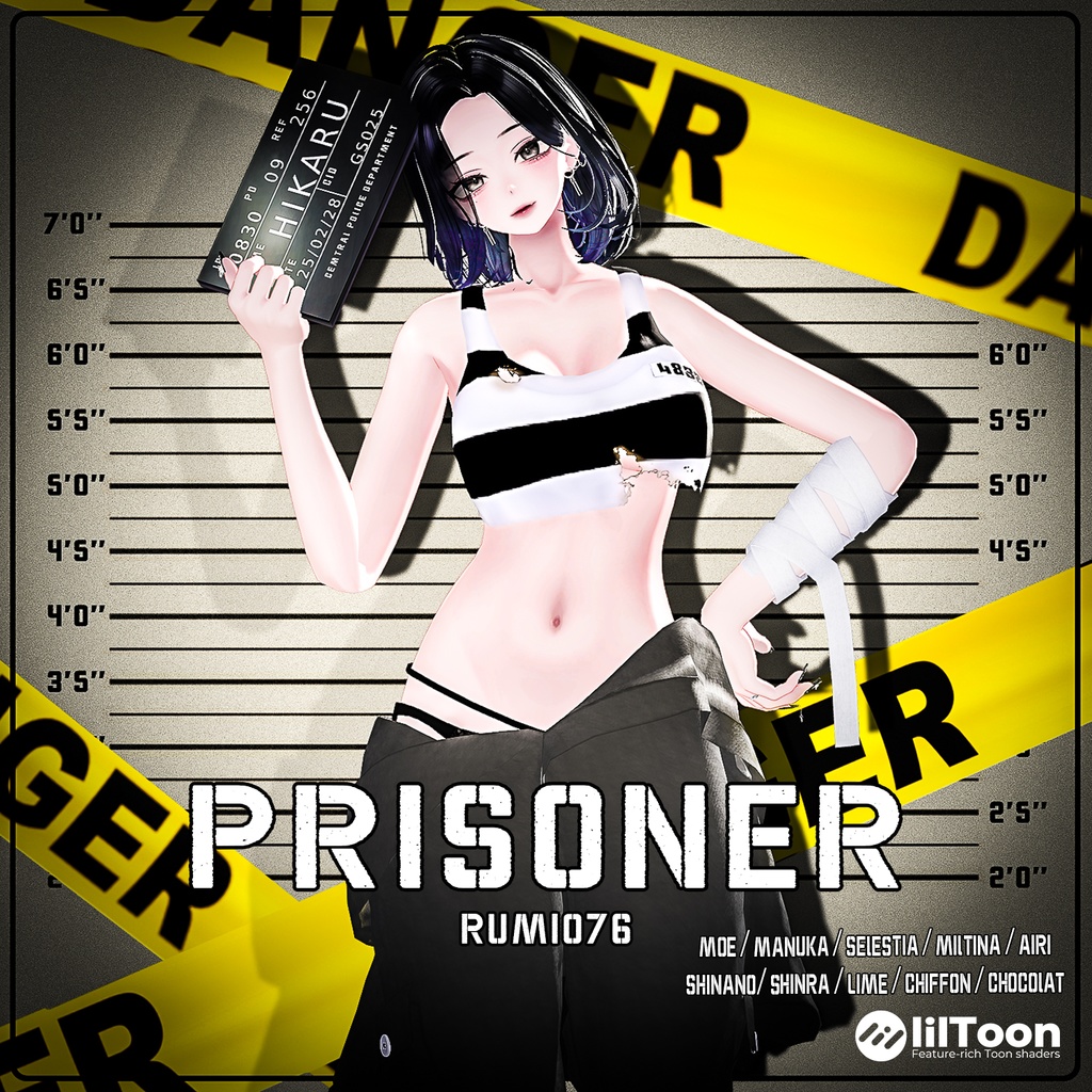 【PB】【10アバター対応】 PRISONER 【VRChat想定】