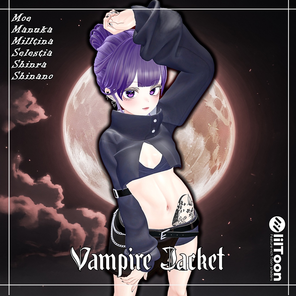 💥BLACKFRIDAY💥【40%% SALE】 【PB】【7アバター対応】 Vampire Jacket 【VRChat想定】