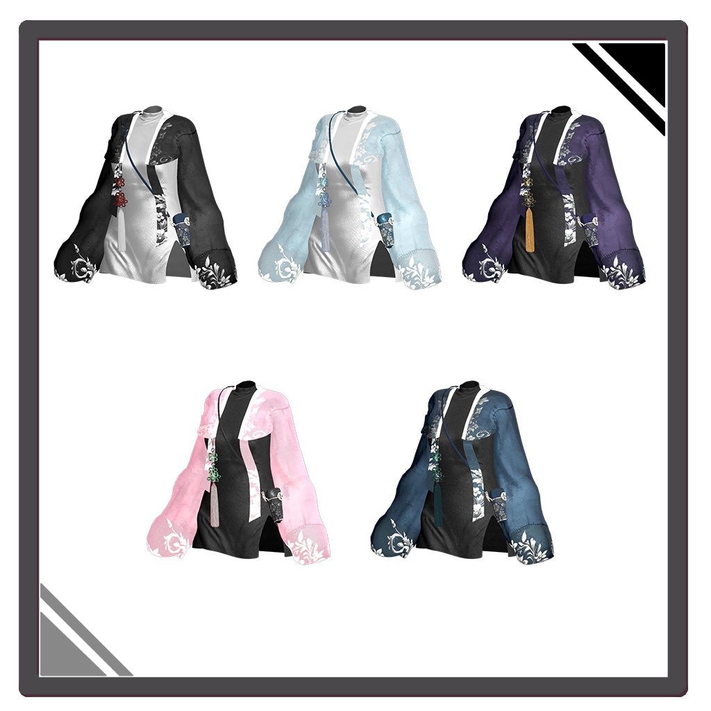 【PB】【5アバター対応】 BLACK ICE 【VRChat想定】