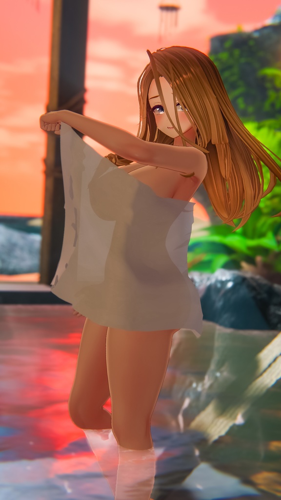 【PB】【10アバター対応】 Bath Sheet 【VRChat想定】