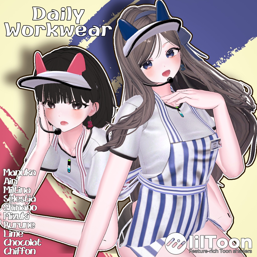 💥BLACKFRIDAY💥【50%% SALE】 【PB】【10アバター対応】 Daily Workwear 【VRChat想定】