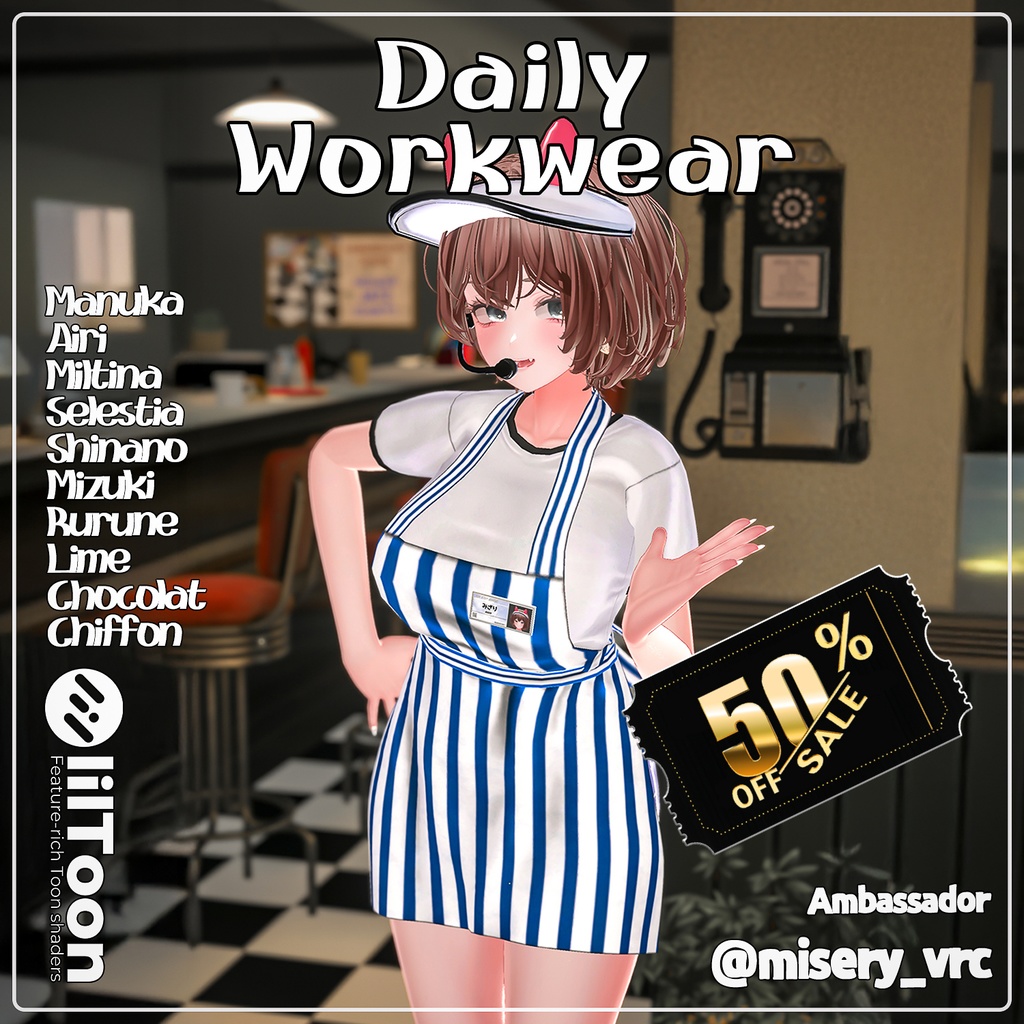 【10000 Follow】 【 50% SALE EVENT 】 Daily Workwear 【10アバター対応】 