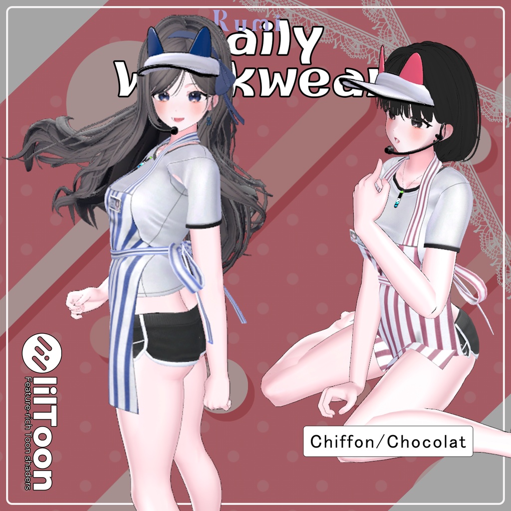 💥BLACKFRIDAY💥【50%% SALE】 【PB】【10アバター対応】 Daily Workwear 【VRChat想定】