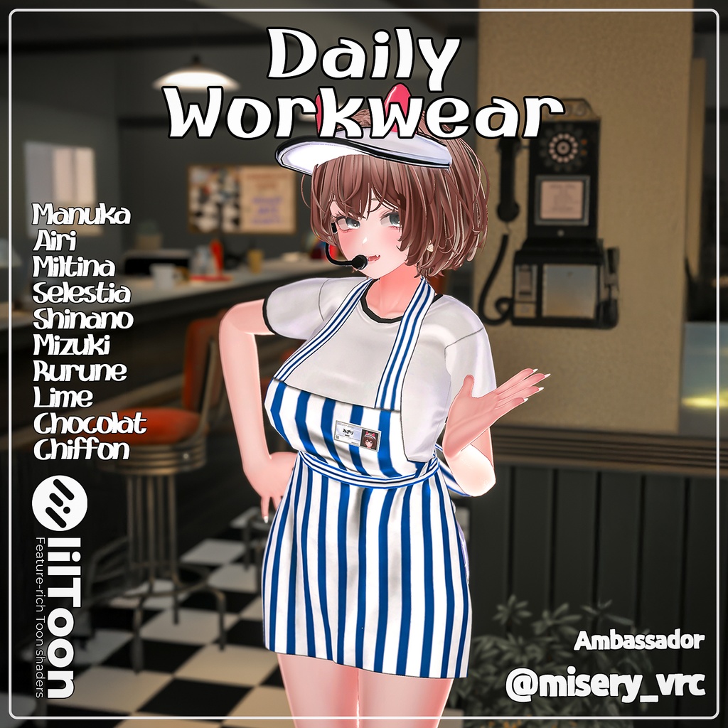 【PB】【10アバター対応】 Daily Workwear 【VRChat想定】